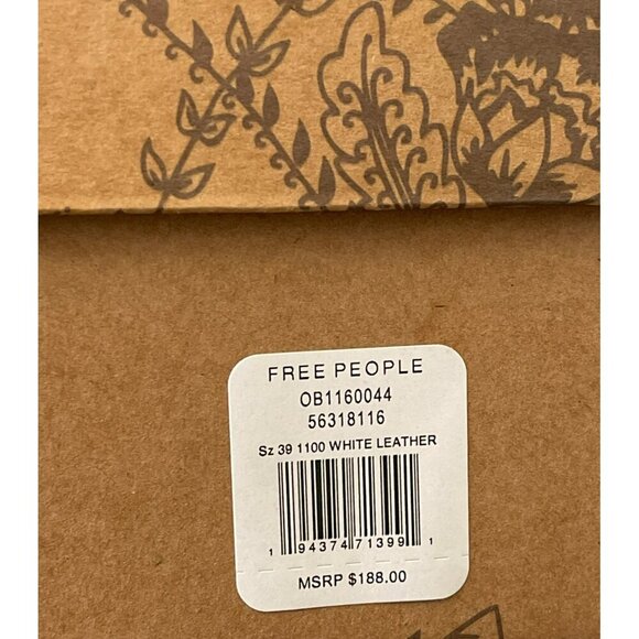 Free People Beige Leather Platform Chelsea Boots Chunky Lug Sole 8.5 Size 39 - Picture 9 of 10